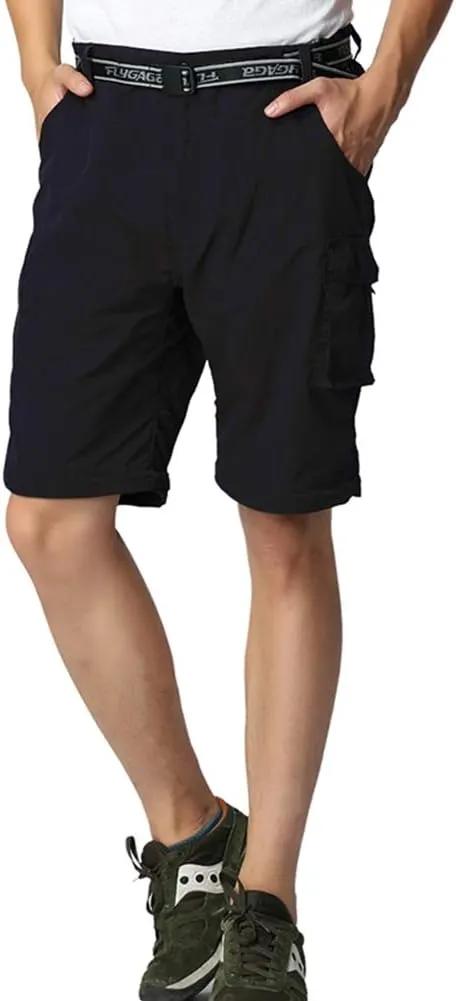 Boy??s Convertible Hiking Pants Lightweight Quick Dry Zip Off Pants for Kids Youth Outdoor UPF 50  Casual Cargo Trousers