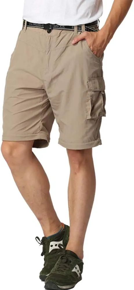 Boy??s Convertible Hiking Pants Lightweight Quick Dry Zip Off Pants for Kids Youth Outdoor UPF 50  Casual Cargo Trousers