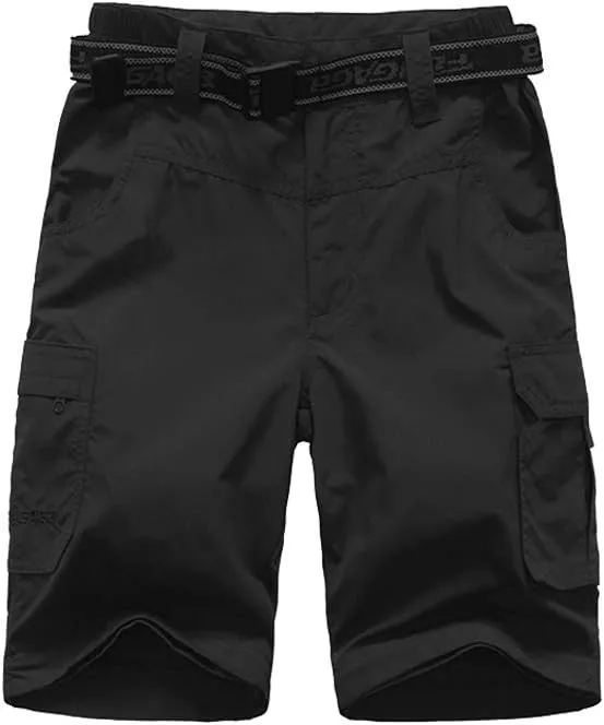 Boy??s Convertible Hiking Pants Lightweight Quick Dry Zip Off Pants for Kids Youth Outdoor UPF 50  Casual Cargo Trousers