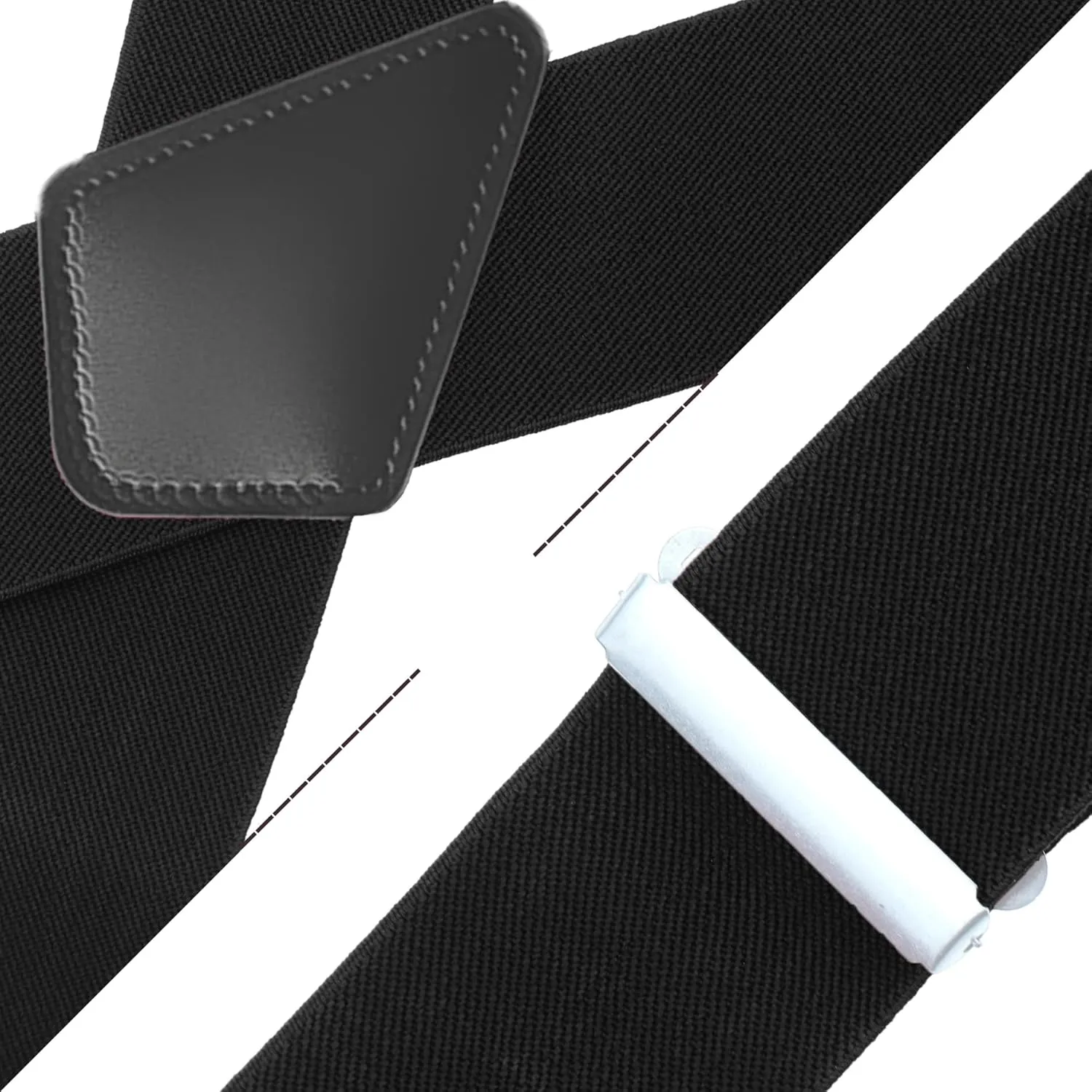 CADONO Men's 2 Inch Heavy Duty Suspenders??Adjustable X-Back with Strong Clips for Work, Jeans, and More