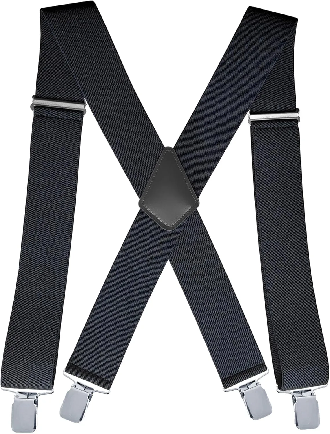 CADONO Men's 2 Inch Heavy Duty Suspenders??Adjustable X-Back with Strong Clips for Work, Jeans, and More