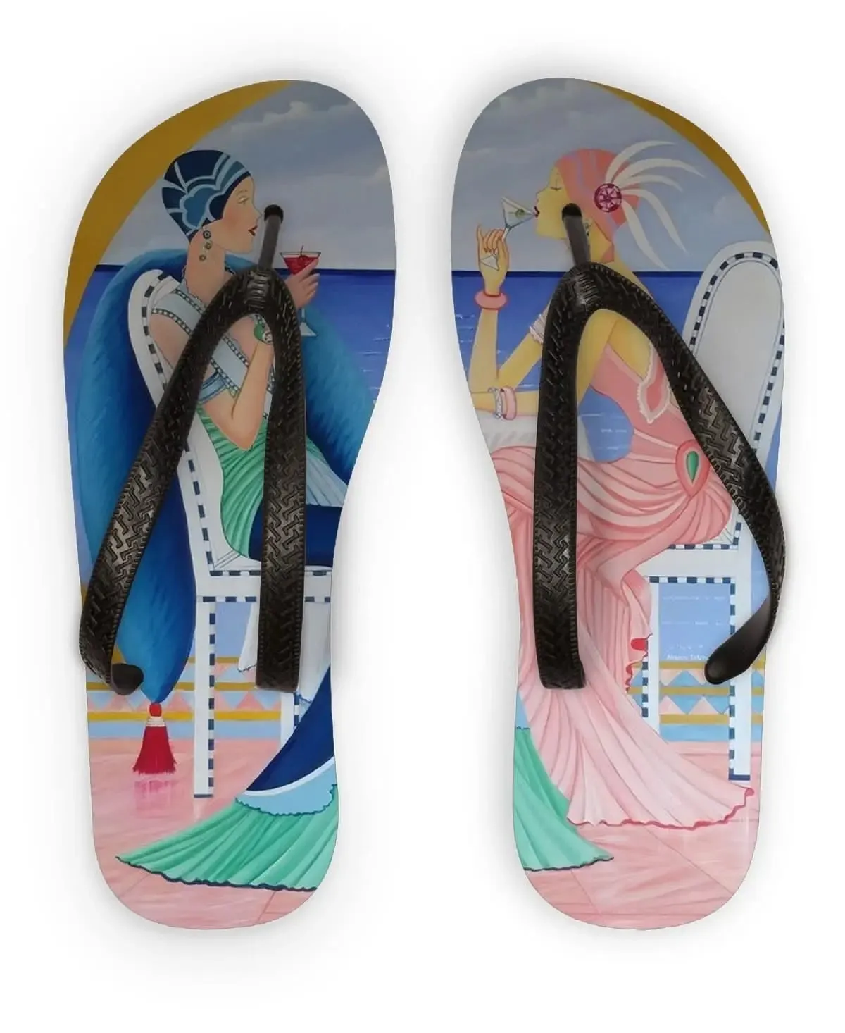Chic Art Deco Inspired Women's Sandals for Stylish Comfort