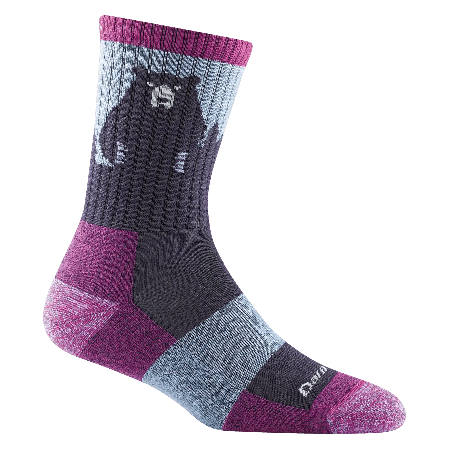 Darn Tough 1970 Bear Town Crew Lightweight Socks - Women's - Merino Wool, Seamless, Moisture-Wicking Comfort for Hiking