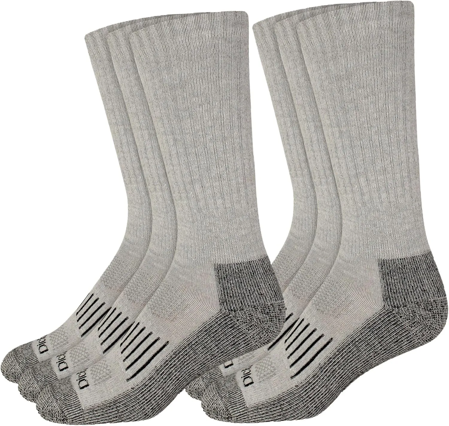 Dickies Men's Heavyweight Cushion Compression Work Crew Socks (3 & 6 Pairs)