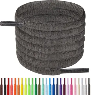 Handshop 1/4" Oval Athletic Shoelaces 24"-72" in 22 Colors Half Round Shoe Laces