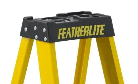 Ladder - Featherlite Series 6900 6′ Extra Heavy Duty Fiberglass Step Ladder, 6906