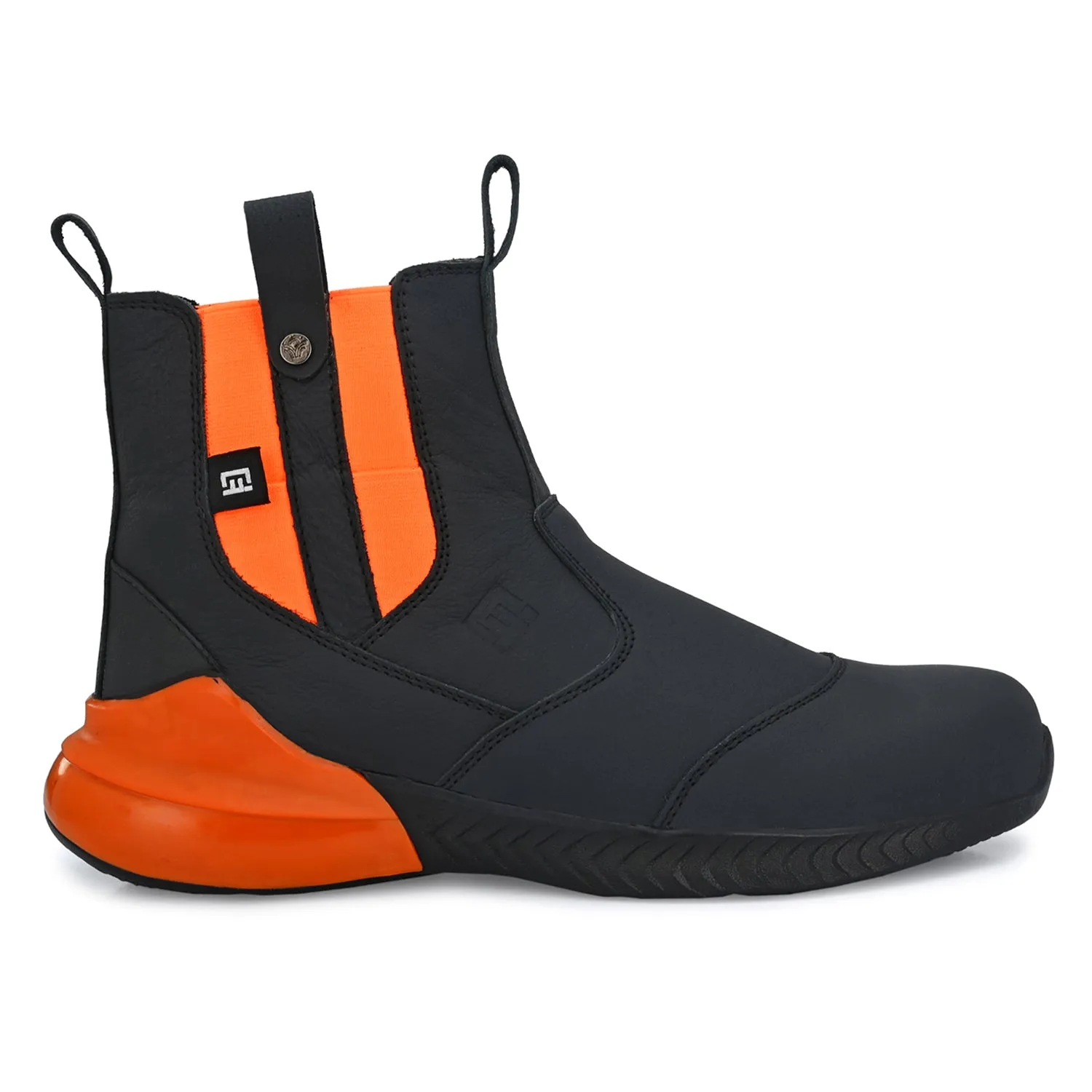 Leader Steel Toe Genuine Leather Chelsea Safety Boots