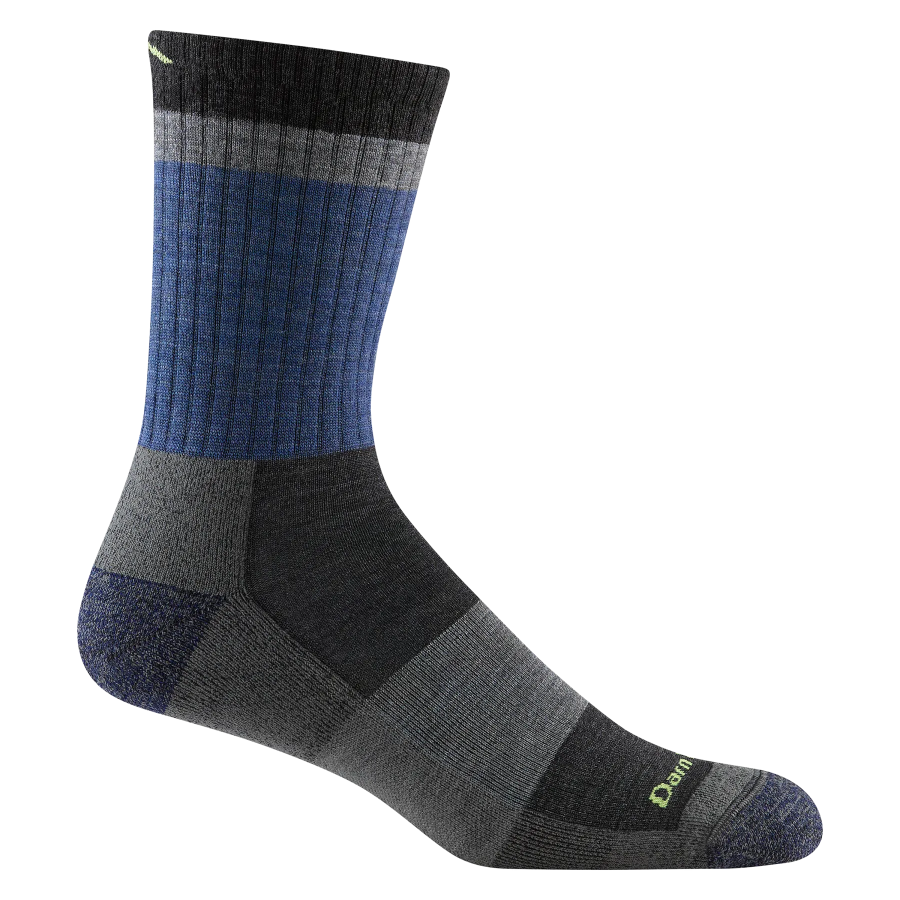 Men's Heady Stripe Micro Crew Lightweight with Cushion Sock - Blue