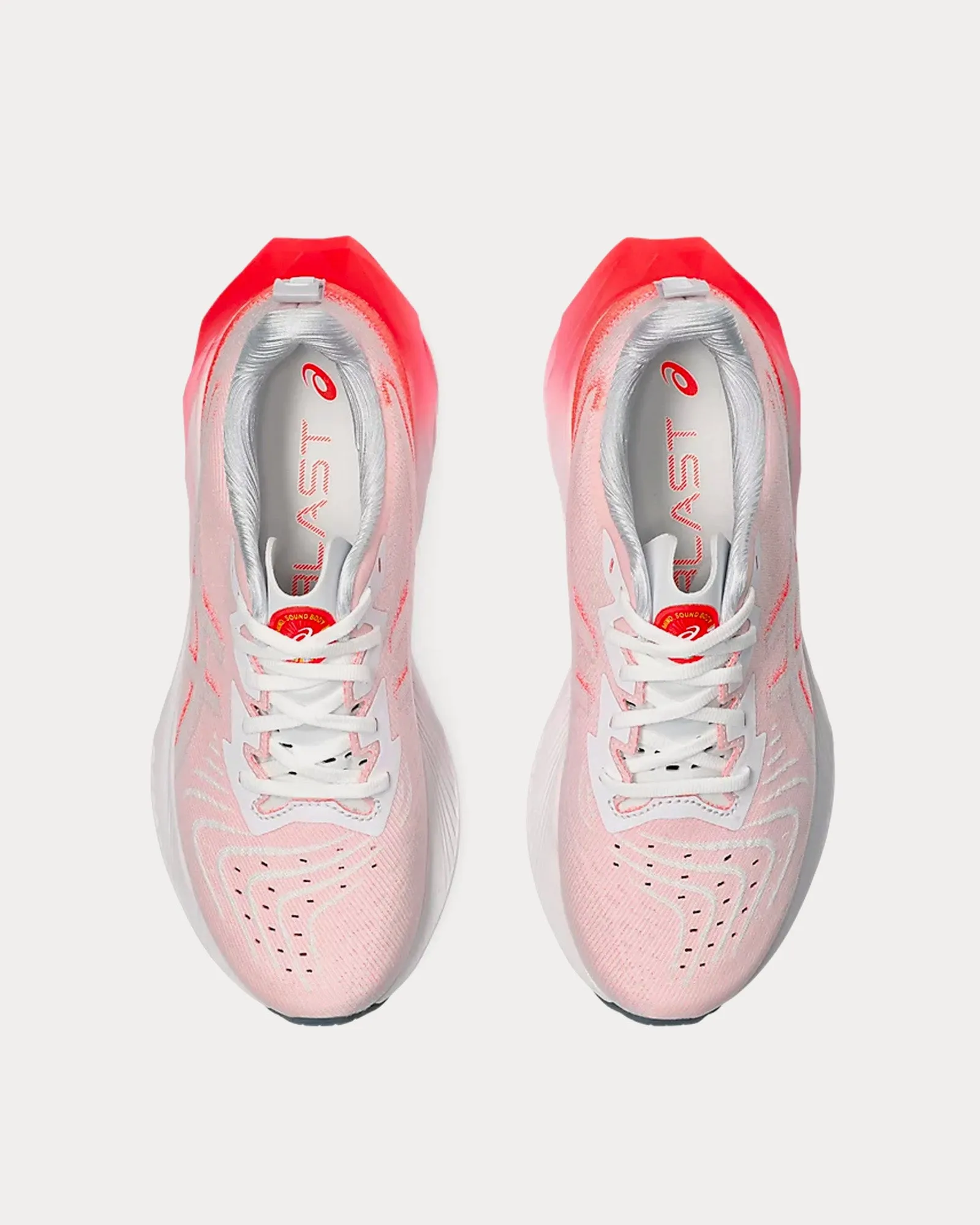 Novablast 4 White / Sunrise Red Running Shoes
