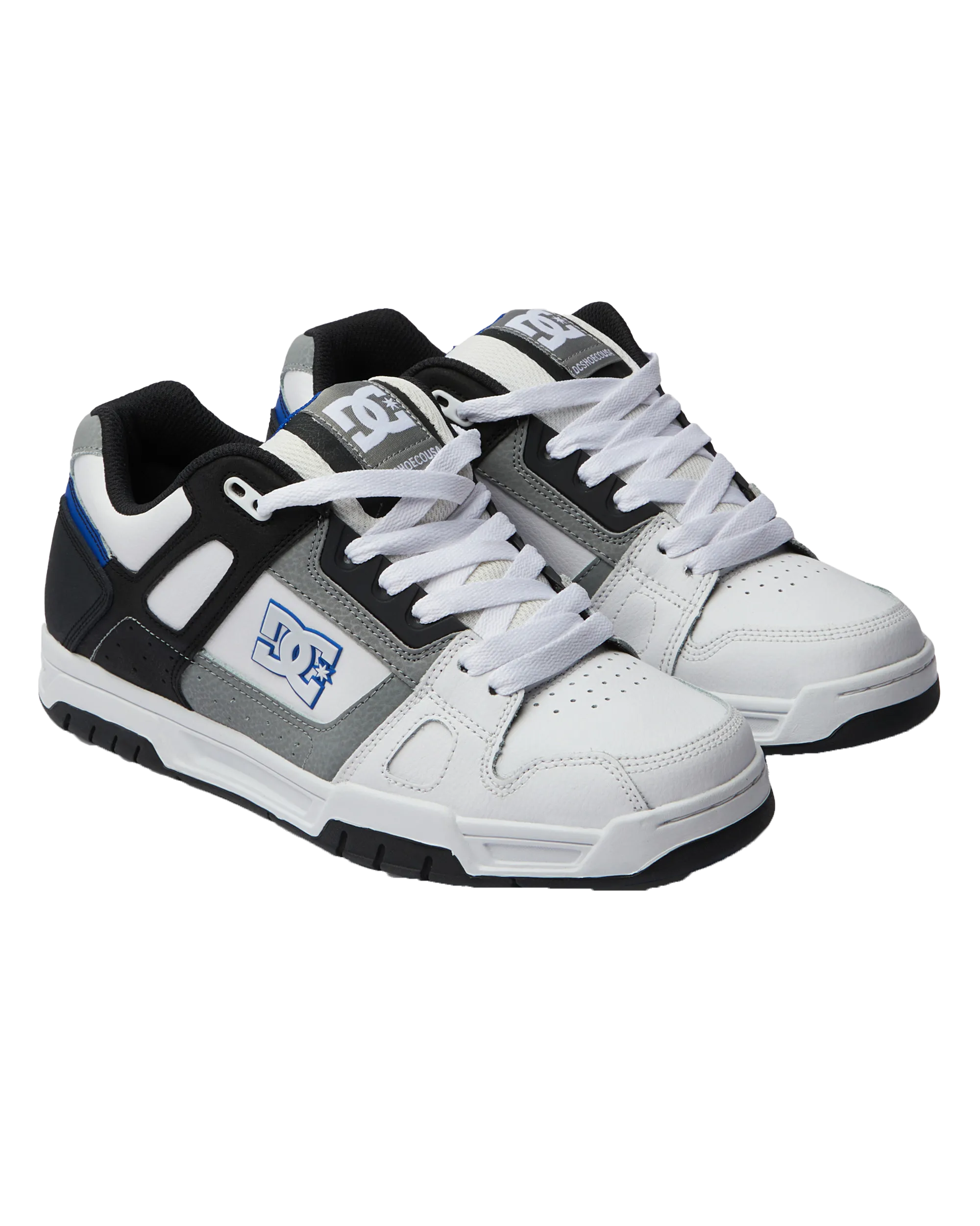 Stag Shoes in White, Grey and Blue