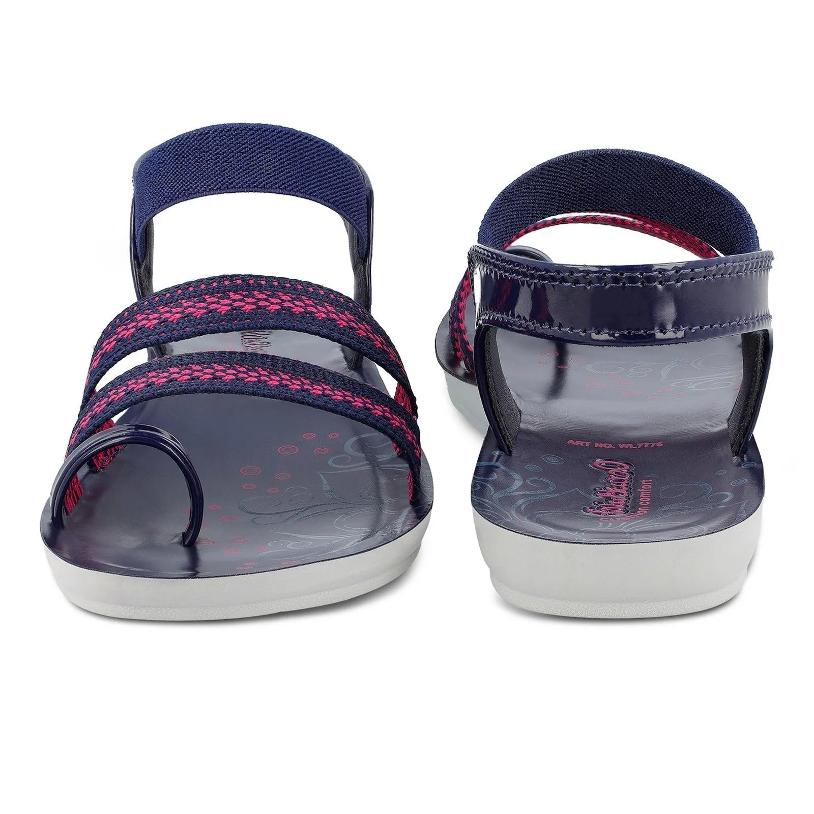 Walkaroo Womens Ankle Strap Sandal  - WL7776 Blue
