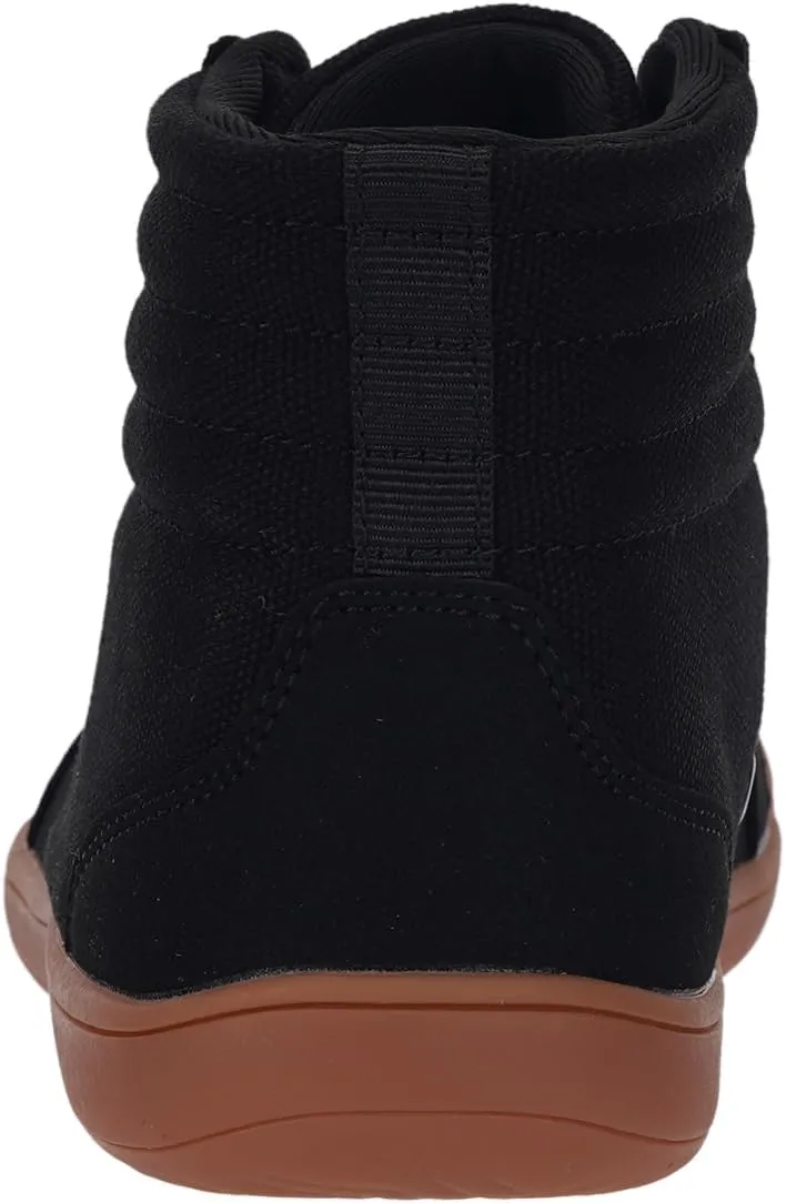 WHITIN Men's Wide Hi-top Minimalist Barefoot Sneakers | Zero Drop Sole | Cushioned Ankle Support